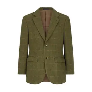 Veste en tweed mode décontractée coupe ajustée bonne qualité pour homme Offre Spéciale grande taille veste en tweed chaud pour homme double