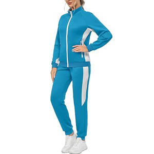 Conjunto de chándal de Jersey Vintage azul cielo para hombre, ropa informal personalizada de algodón 100% de alta calidad, transpirable de gran tamaño con capucha - Product Image 1