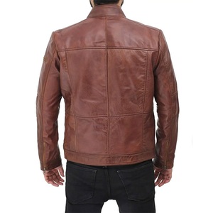 แจ็กเก็ตหนังสำหรับผู้ชายสไตล์พรีเมี่ยมพร้อมด้วย100% 2025หนังวัวแท้สำหรับฤดูหนาว - Product Image 4