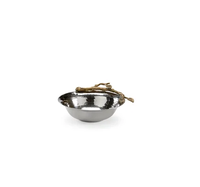 Support en laiton pour bol en acier antique pour forme ronde et produit Offre Spéciale pour une pièce au design unique et simple au meilleur prix
