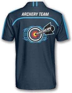 Chemises de tir à l'arc extensibles noires Maillot d'équipe personnalisé Performance Oem Protection UV Vêtements de tir à séchage rapide - Product Image 6