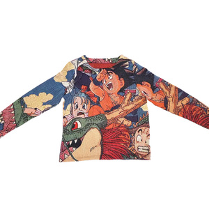 Premium DTG Printed Unisex Cotton Crewneck Fleece Sweatshirt Custom Logo Streetwear Anti-shrink 370g Vintage Style Men Winter - Product Image 3