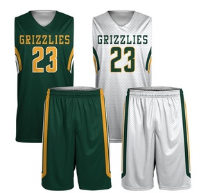 Customized Double Sided Reversible High Quality Basketball Uniforms Breathable Mesh Quick Dry Jersey Suit Sublimation Print Sets - Product Image 5