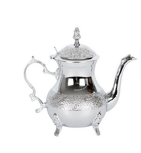 Acabado de cocina Estilo Dallah Latón macizo Metal Ecológico Diseño clásico moderno Tetera pulida brillante Opciones personalizables - Product Image 2