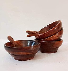 Tazones y Platos de Madera para Servir Postres de Helado, Estilo Vintage, Hechos a Mano, Ecológicos, Aptos para Alimentos, para Fiestas, Personalizados, Precio Económico - Product Image 2