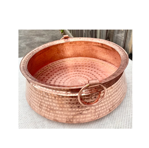 Cuenco de metal para spa de pies, cobre brillante martillado, venta al por mayor, cuenco de pedicura elegante, cuenco de pedicura de cobre asequible con estilo clásico - Product Image 5