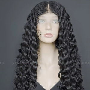 Vente en gros d'extension de cheveux Remy vietnamiens 100% cheveux humains océan tissage ondulé profond du Vietnam fournisseur de cheveux à trame unique - Product Image 1