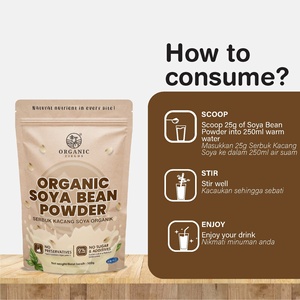 ORGANIC FIELDS 500g Polvo de Soja Orgánico en Polvo para Bebida Instantánea - Product Image 4