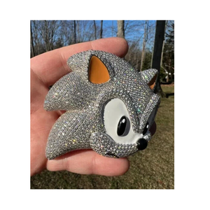 จี้เพชรโมอิสขนาดใหญ่สำหรับผู้ชายแท้ทรงกลม4Ct 14K ชุบทองคำขาวเส้นสายเพรียวบางและประกายอันน่าทึ่ง - Product Image 1