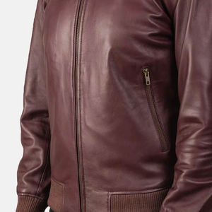 Venta al por mayor totalmente personalizado genuino cuero de vaca de los hombres chaquetas de bombardero de cuero Moto Biker lona impermeable invierno hecho Sialkot Pakistán - Product Image 4