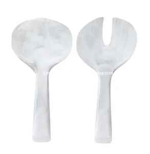 Handmade Resin Fork and Spoon <b>Salad</b> <b>Server</b> Set Durable Tableware for Kitchen Use and Home Dining Serving Essentials - Product Image 1