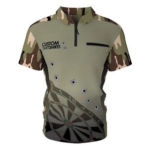 2025 Top Qualité Conception Personnalisée Sublimation Hommes Dart Chemises Oem Service Sublimation Polo T Shirt Dart Chemises pour L'équipe - Product Image 3