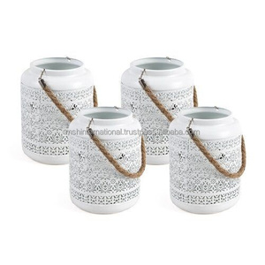 European Style Courtyard Wedding <b>Lantern</b> Custom Outdoor Glass <b>Lanterns</b> Geometric <b>Black</b> Decorative Gold Metal Candle <b>Lanterns</b> - Product Image 4