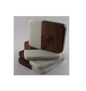 Modern Antique Design Marble Wood Coasters Attractive Indian Handicrafts with Natural Finishing Eco-Friendly Hot Selling Coaster - Product Image 5