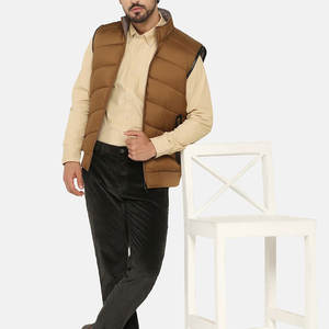 Tarifa al por mayor Ropa de calle de la mejor calidad Chaleco acolchado para hombres Ropa de invierno Nueva llegada Chaleco de burbuja de estilo sin mangas para hombres - Product Image 5
