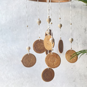 เปลเด็กทารกแบบแขวนเปลเด็กทารกเคลื่อนที่ได้ตกแต่งห้องเพดานหวายอุปกรณ์เสริมสำหรับโทรศัพท์มือถือ - Product Image 2