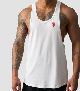 Débardeur de sport doux et durable pour hommes, design respirant, logo avant, grande taille pour la course à pied décontractée, disponible en vente de gros - Product Image 1