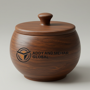 Bol en bois d'acacia classique fait à la main, non toxique, écologique, biodégradable, passe au lave-vaisselle, idéal pour les cadeaux de mariage et les offrandes - Product Image 1