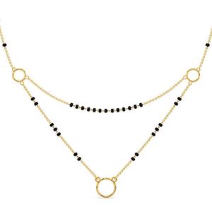 Pendentif Sita Mangal Sutra en or 14 carats au design minimaliste, bijoux en acier inoxydable, colliers à porter tous les jours pour femmes - Product Image 6