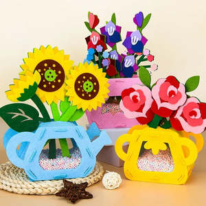 Kits d'outils de construction de modèles, puzzle de construction de pots de fleurs, puzzle de construction - Product Image 1
