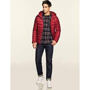 Vestes pour hommes OEM Veste d'hiver imprimée sur mesure Veste bouffante d'hiver à capuche coupe-vent chaude avec fermeture à glissière Veste bouffante décontractée - Product Image 1