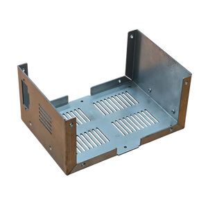 Componentes de caja eléctrica de chapa metálica estampada CNC duradera Diseño de orificio de montaje de ventilación Producto de fabricación de alta calidad - Product Image 2