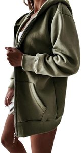 Winter Warm up <b>Lightweight</b> <b>Hoodies</b> 100% Light Weight Women Zipper <b>Hoodie</b> - Product Image 5