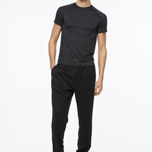 Pantalones de chándal ajustados para hombre, ropa deportiva de cintura media con patrón recto bordado para fitness y ejercicio en pista - Product Image 2