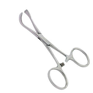 Pinza para Toallas Médica de Acero Inoxidable Lorna (Edna) Manual de 11 cm, Sin Perforación, Certificación CE Clase I para Hospital, de SurgiRight - Product Image 1