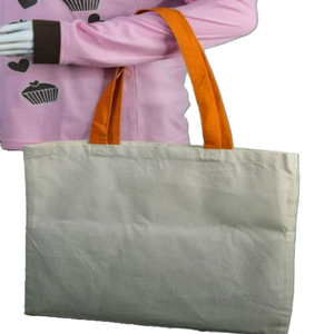 Sac fourre-tout en coton biologique personnalisé avec fermeture éclair et bouton, sac de shopping réutilisable écologique pour usage promotionnel - Product Image 3
