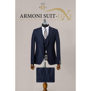 Costumes sur mesure avec coupe ajustée pour hommes de grande taille OEM de style confortable en usine - Product Image 2