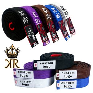 Cinturones de Jiu Jitsu Brasileño BJJ con Barra de Manga para Franjas de Rango, Duraderos, en Colores Azul, Morado, Marrón y Negro - Product Image 3