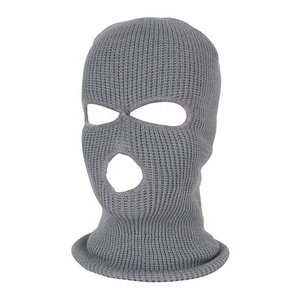 Designer Men's Acrylic Knitted <b>Ski</b> Mask with Custom Logo 3-Hole Winter Balaclava for Adults' Sports Wholesale DDP Shipping - Product Image 2