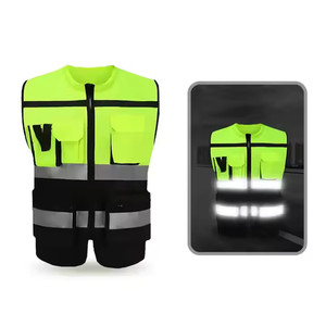 Gilet réfléchissant Gilet de sécurité Vêtements avec logo Gilet de sécurité réfléchissant avec bande réfléchissante haute luminosité - Product Image 3