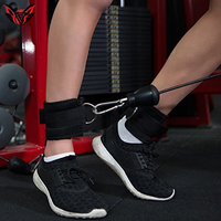 Fitness Réglable D-Ring Cheville Sangles Pied Soutien Cheville Protecteur Gym Jambe Poulie avec Boucle Sport Cheville Sangles