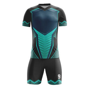 Maillot de football protégé contre les UV hautement réfléchissant Conception de col unique Ceinture élastique Séchage rapide Durable France Soccer Set Jerseys - Product Image 1
