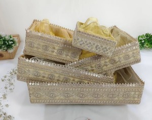 ตะกร้าใส่ของชำร่วยอเนกประสงค์ถาดใส่ของชำร่วยงานแต่งงานชุดละ3ชุด - Product Image 5