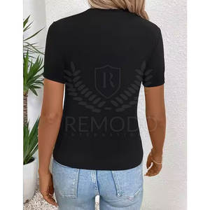 <b>Women</b> Rhinestone Heart Print T-Shirt <b>Sparkle</b> Casual <b>Top</b> New Design T Shirts - Product Image 3