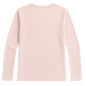 Camiseta de Manga Larga para Mujer, Color Rosa Claro, Cuello Redondo, 100% Algodón Orgánico de Lujo, Preencogido, Certificado GOTS, Ajuste Clásico, Suave y Premium - Product Image 2