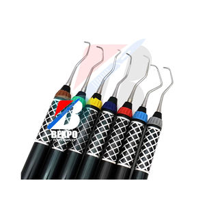 Nueva llegada Periodontal Gracey Curettes Set de 7 Instrumentos dentales periodontales de acero inoxidable Gracey Curette Set - Product Image 1