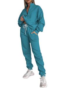 Chándal transpirable para mujer, pantalones de chándal de secado rápido, conjunto de joggers, ropa atlética Unisex, sudaderas con capucha de lana de algodón 360G, traje 2026 - Product Image 3