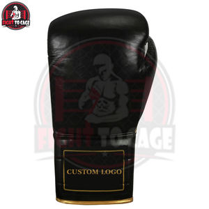 Gants de boxe personnalisés en cuir de vachette véritable, doux au toucher, de qualité supérieure, avec logo imprimé, prix de gros - Product Image 3