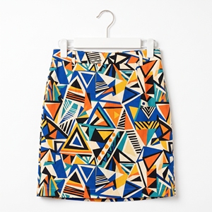 Women's Summer Printed Mini <b>Skirt</b> Abstract Pattern Casual Short <b>Skirt</b> OEM ODM Wholesale Factory Custom Print Low MOQ - Product Image 2