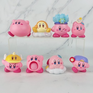 Figuras de juguete de acción de PVC Kirbys Anime juego lindo dibujos animados Rosa Kirbi colección Mini muñecas para niños regalos de cumpleaños - Product Image 5