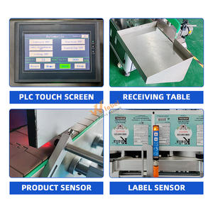 Anpassbare automatische kreisförmige Shampoo flaschen Drucke ti ketten und Verpackungs produkte runde Flaschen aufkleber Applikator Maschine - Product Image 2