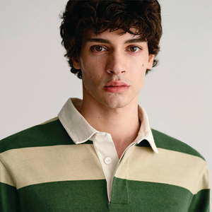 Rugby en toile anti-rides solide décontracté pour hommes pour chemise-doux et durable pour un usage quotidien tenues décontractées de sport - Product Image 3