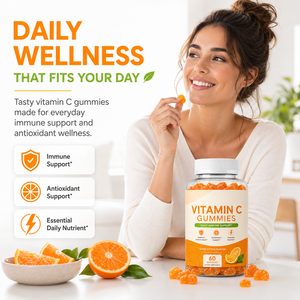 Gummies en vrac à base de baies d'églantier, de zinc, de vitamine C et de vitamine D3 (250 mg) pour la défense immunitaire quotidienne, à base de pectine, supplément végétalien - Product Image 2