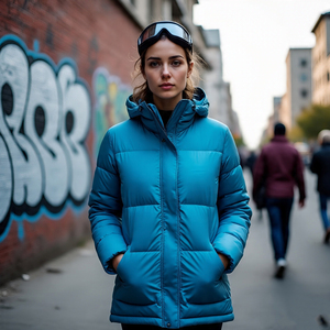 Chaqueta acolchada de color sólido para mujer, moda de invierno, chaquetas de burbujas acolchadas con cremallera de manga larga, Abrigo acolchado para mujer - Product Image 3