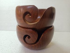 Bols en fil de bois de rose sur mesure de taille 6x3 pouces, idéaux pour la revente par les magasins de fournitures de fil et de fibre - Product Image 4