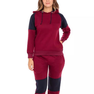 Trajes Deportivos y de Jogging al por Mayor para Mujer, Trajes Deportivos Transpirables Personalizados, Trajes de 2 Piezas 100% Algodón Liso - Product Image 5